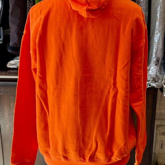 Marky G Apparel Orange Kangaroo Pockets Cotton/Poly Hoodie Size Large NWT - Picture 5 of 5